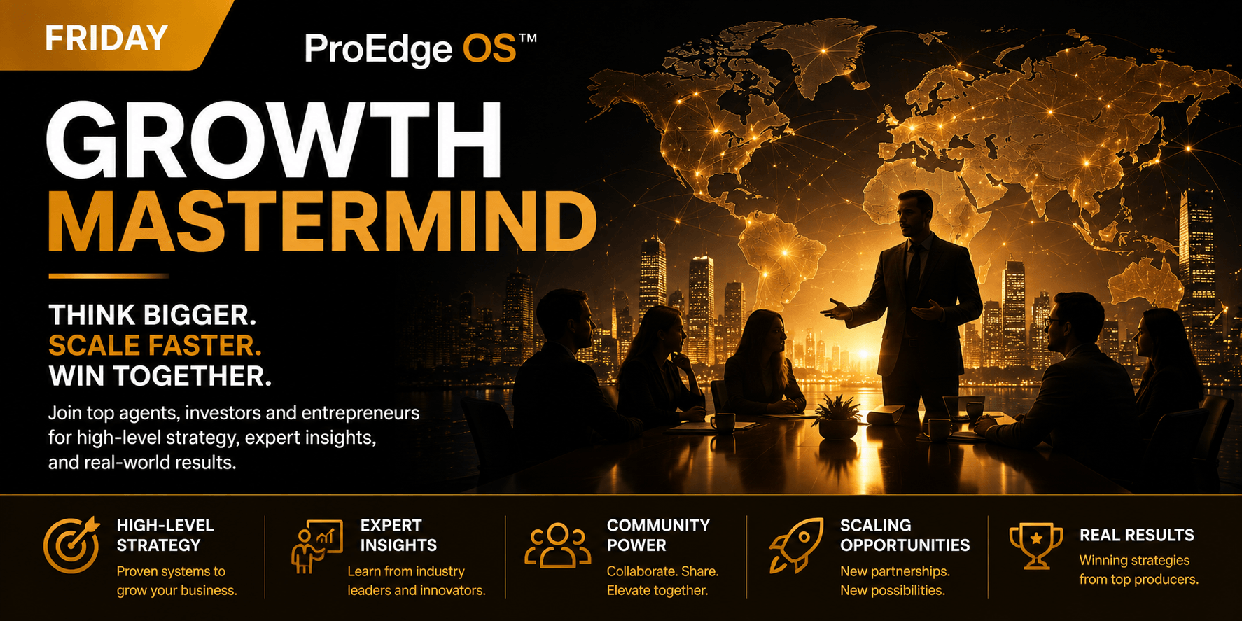 Friday • 12:00 PM EST — ProEdge Growth Mastermind