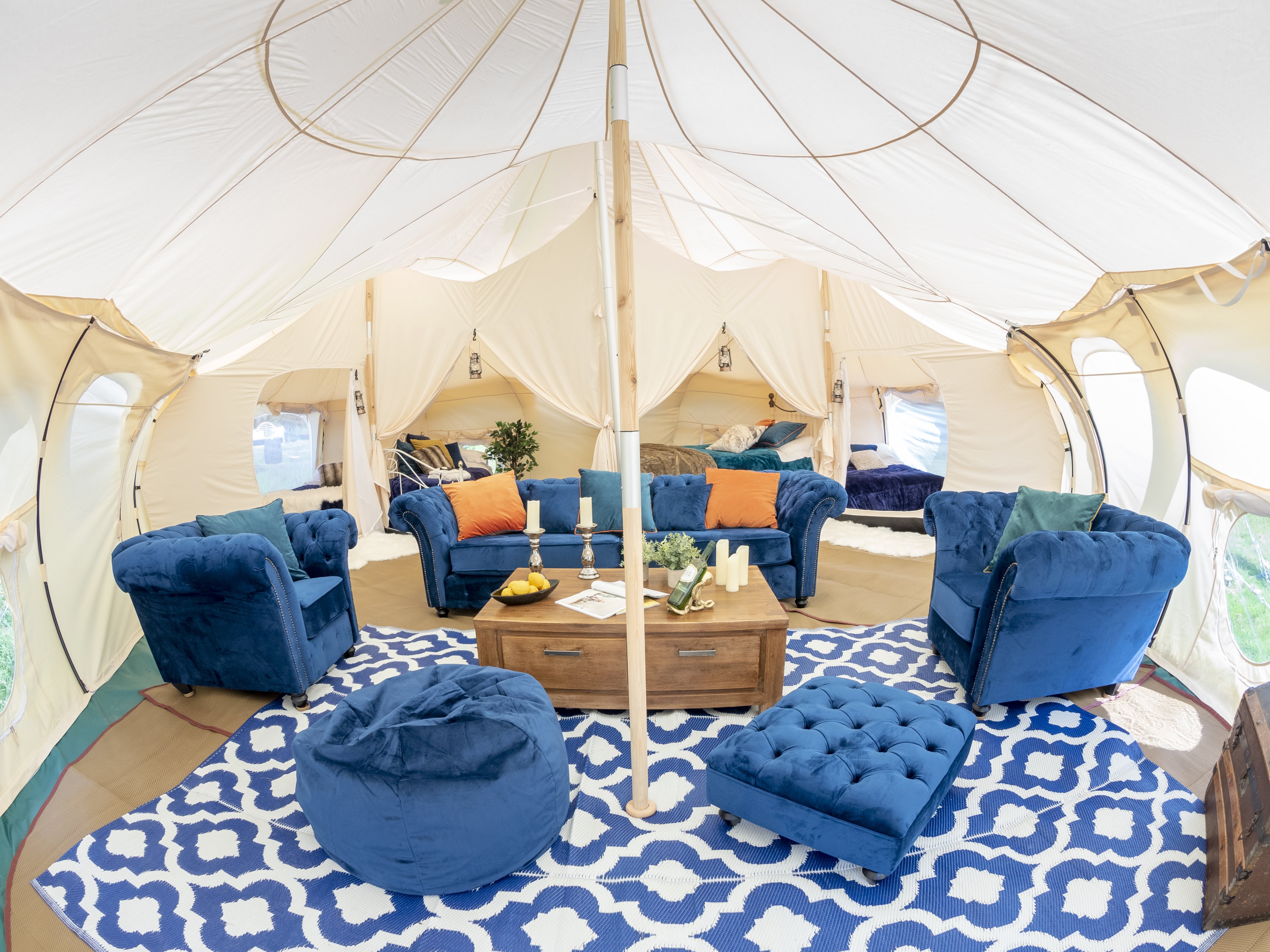 the mahal, luxury glamping tent, bespoke glamping, stargazer glamping
