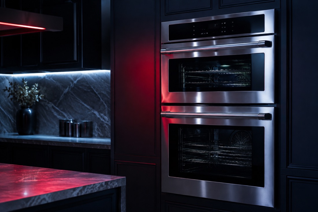 Premium built-in oven in an upscale kitchen