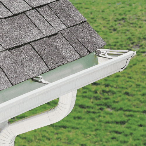 Seamless gutter installation in Calgary