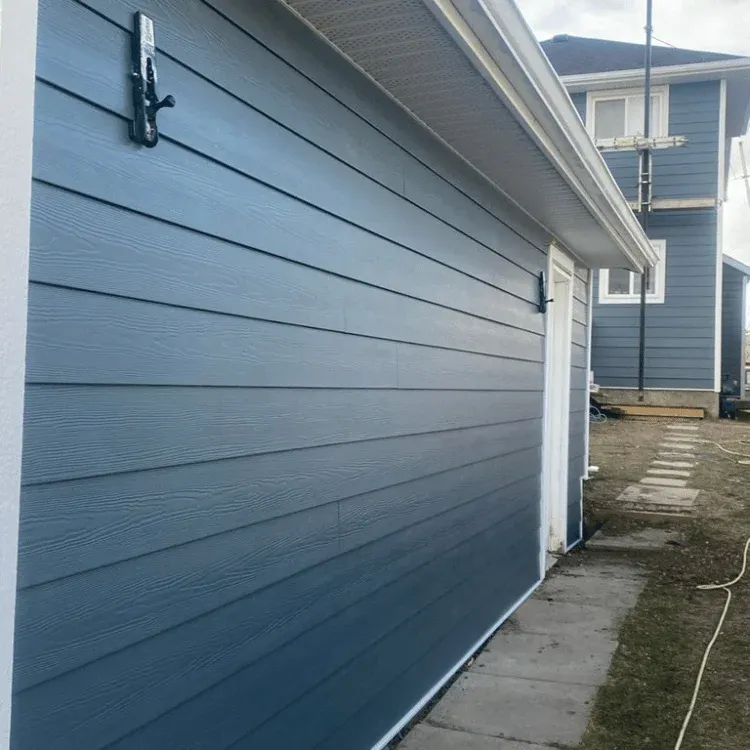 Siding installation on a Calgary residential home