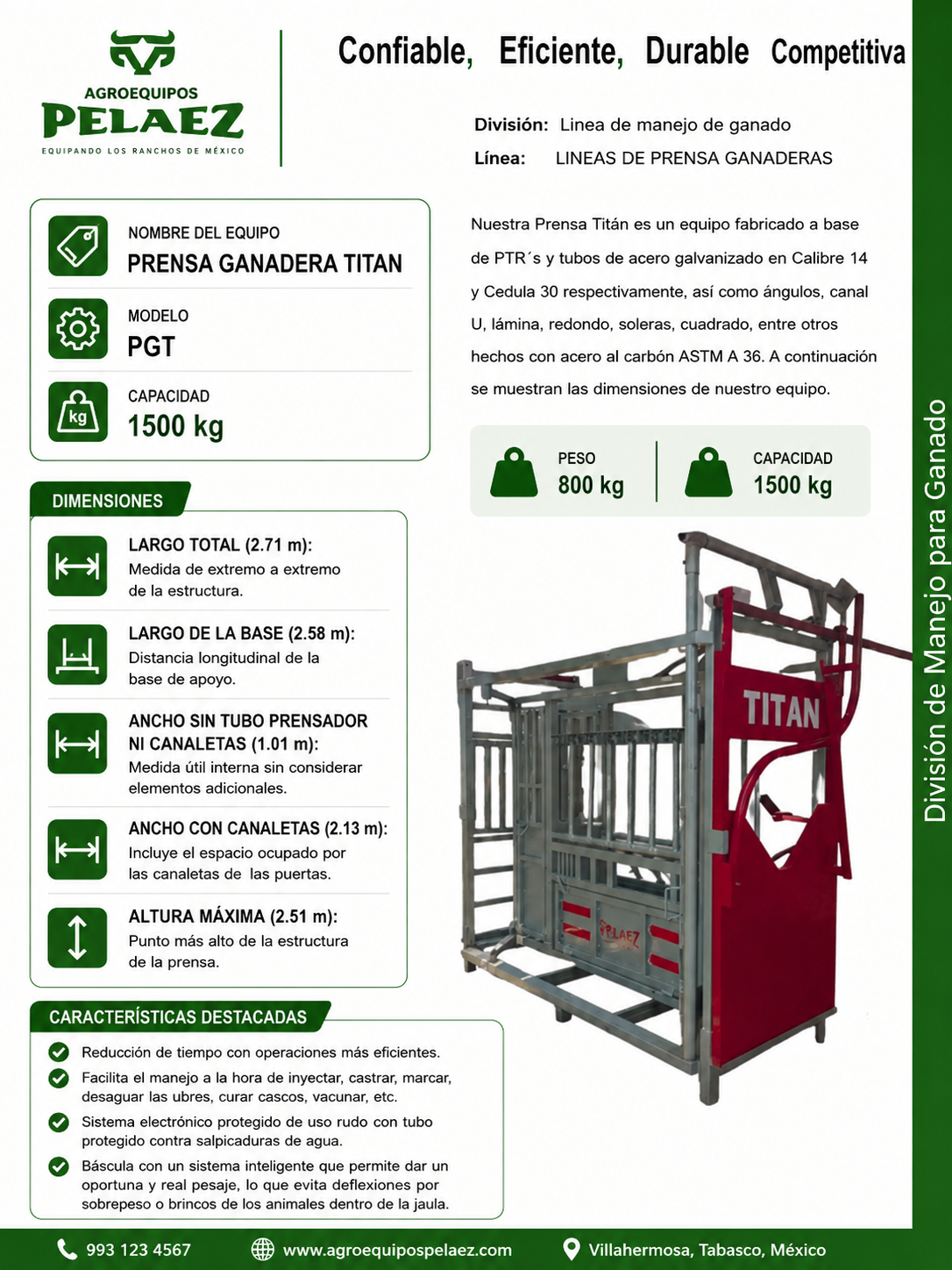 Prensa Ganadera Titan