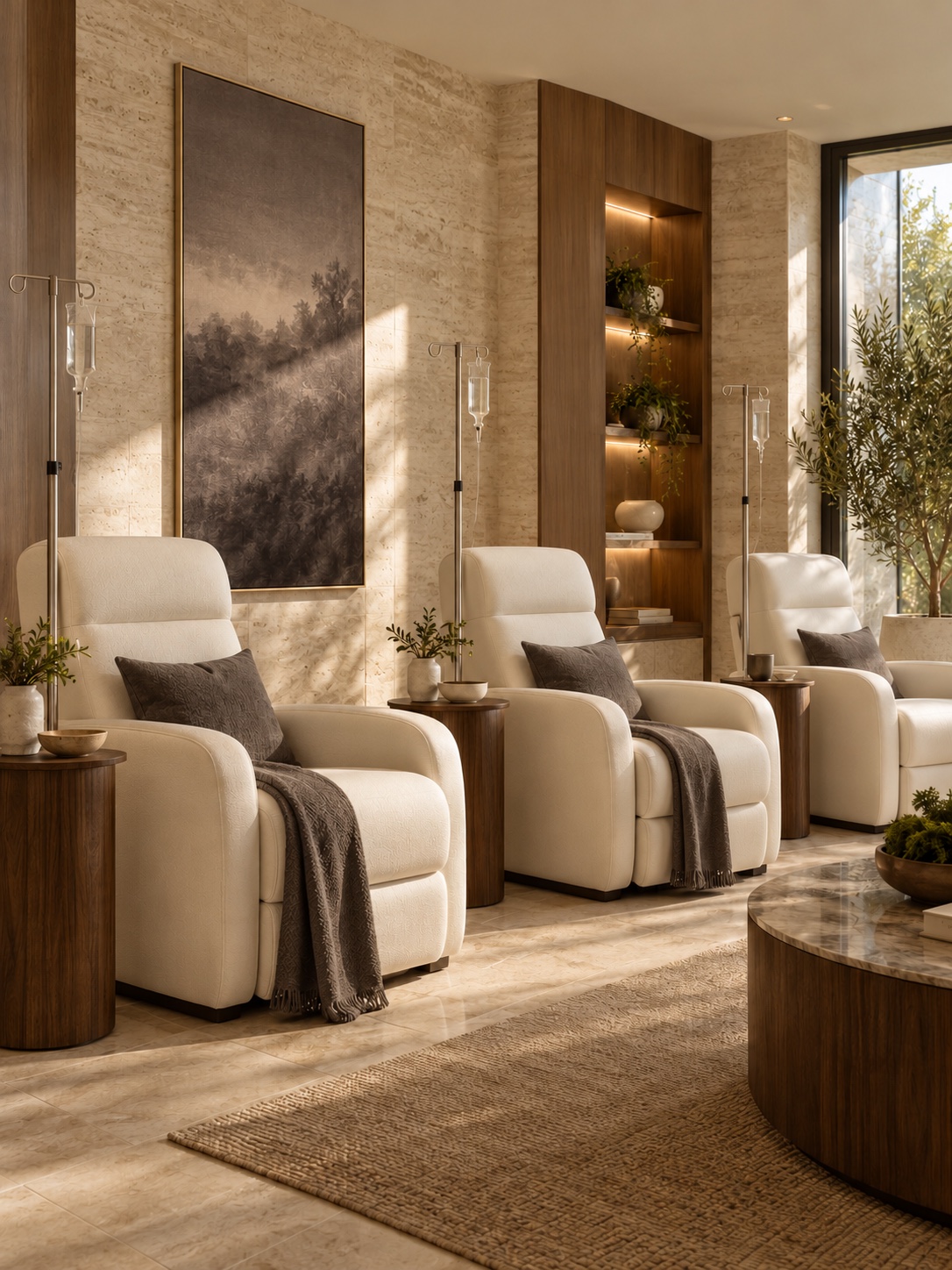IV therapy clinic interior