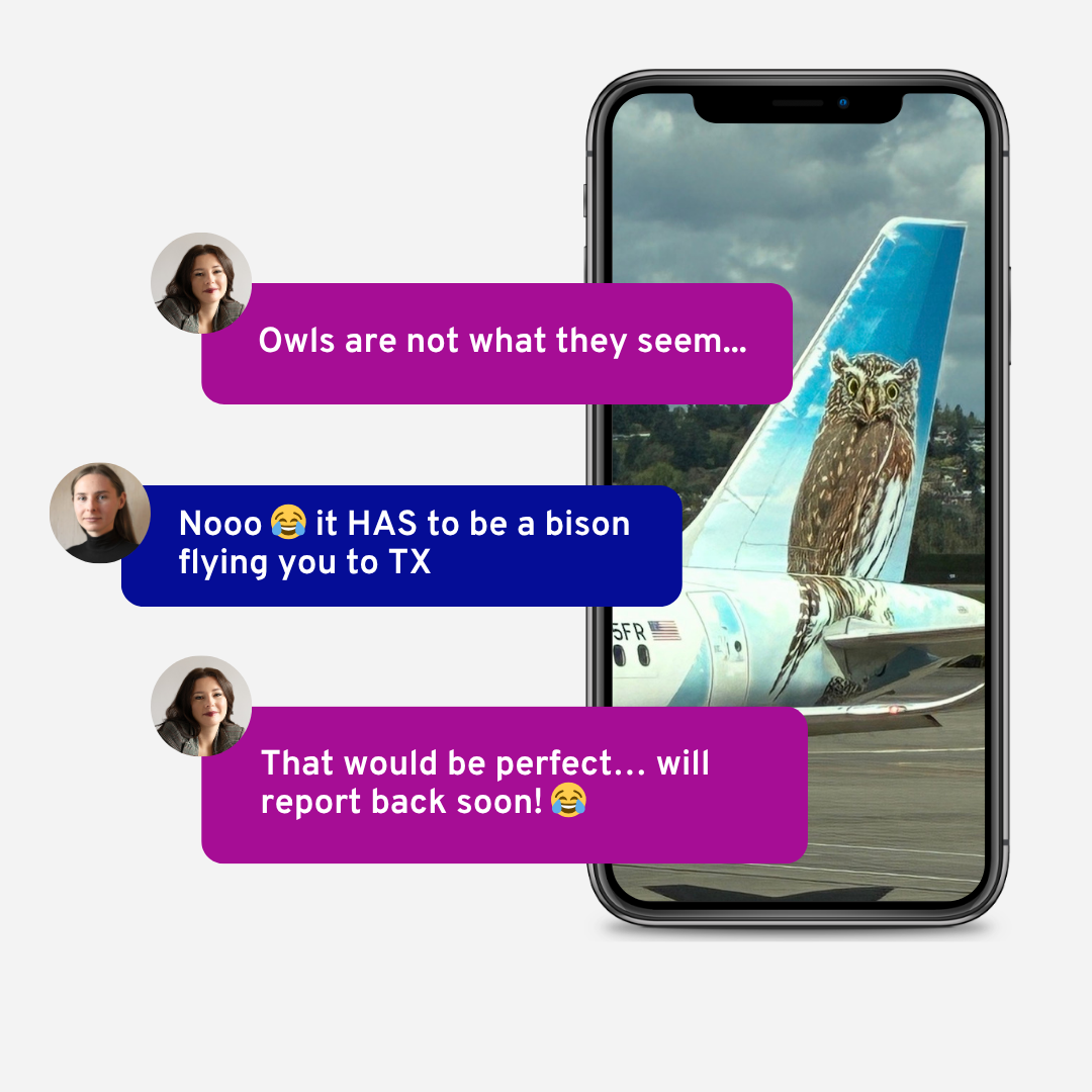 Frontier Airlines Fun Conversation