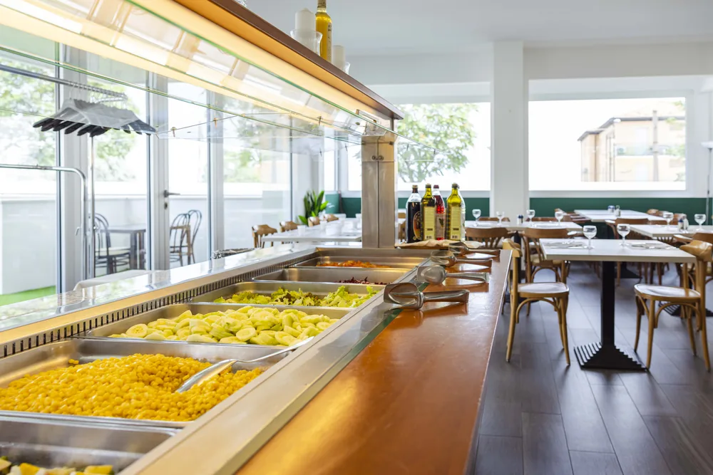 Il buffet del ristorante