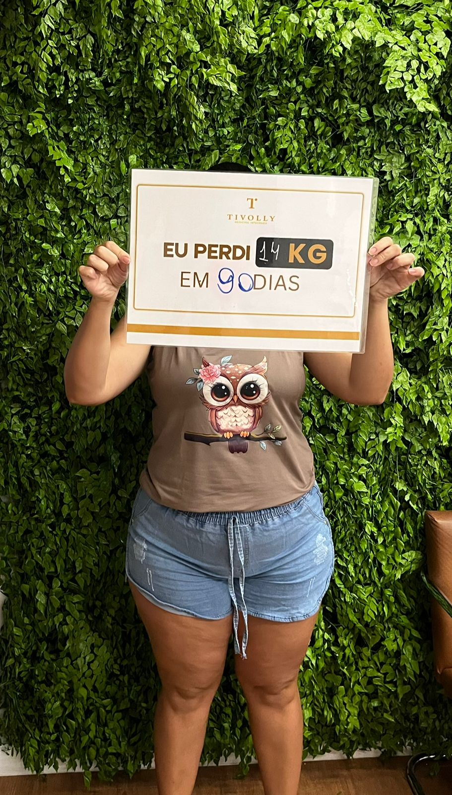 Plaquinha de perda de peso Tivolly