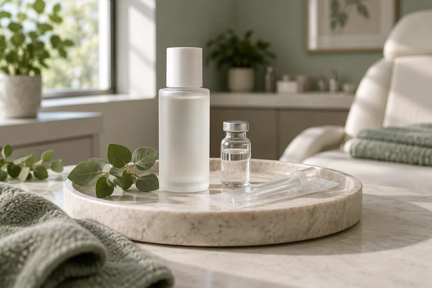 Aesthetic Products Illustrative image: Unbranded product formats for an aesthetic practice