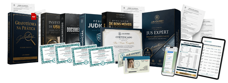 Combo completo Jus Expert: formação, livro e 8 presentes