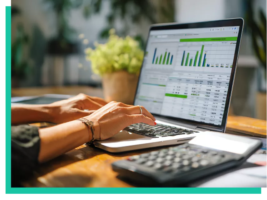 Bookkeeping catch-up and clean-up services icon symbolizing reconciled and accurate financial records.