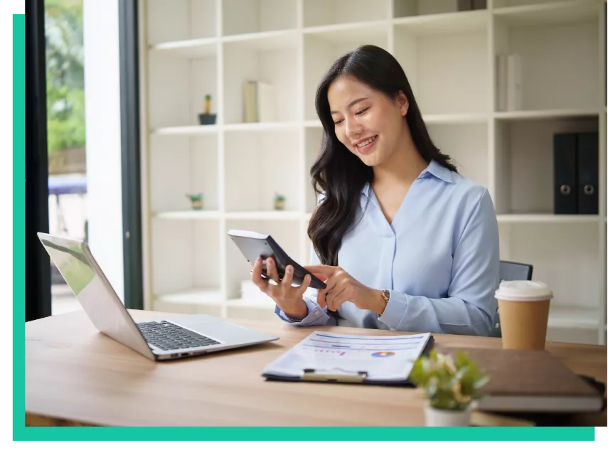 Monthly bookkeeping services icon representing organized financial management.