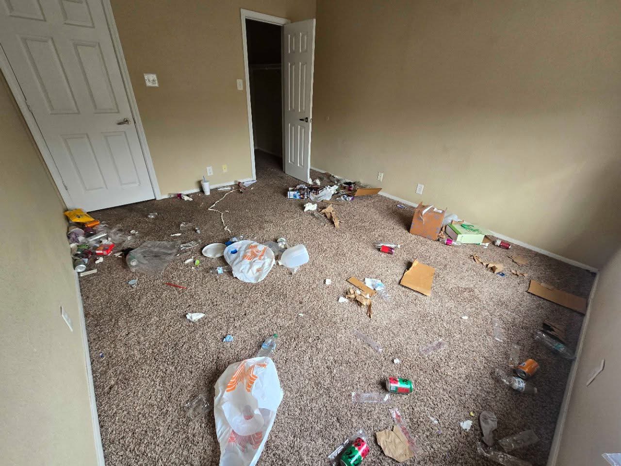 Primary suite before cleaning