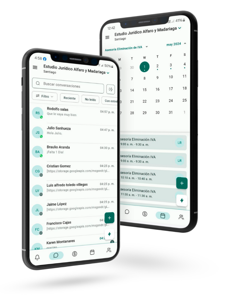 Mockup: Aplicación Móvil del CRM