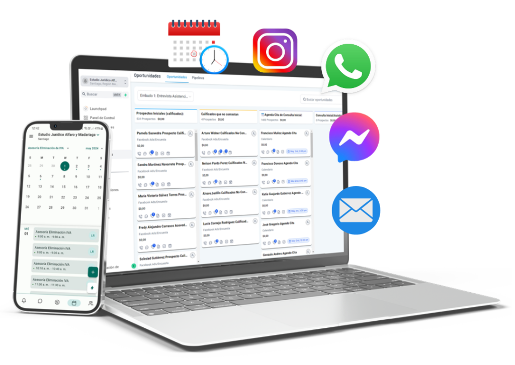 Mockup: Integración de WhatsApp al CRM