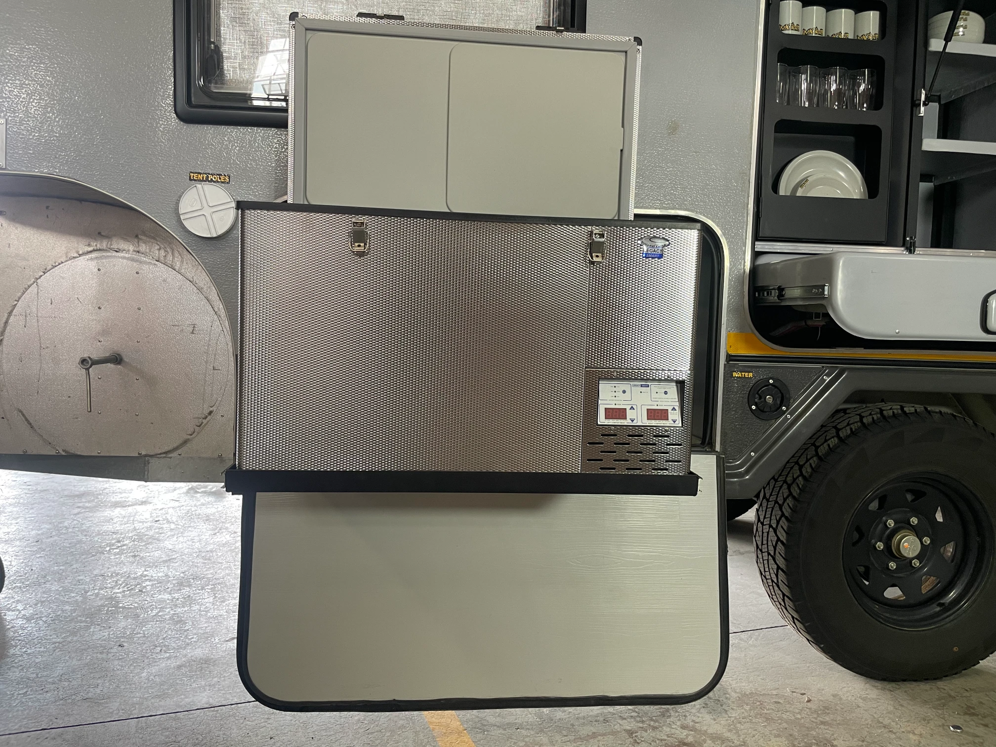 VentureVan slide out fridge