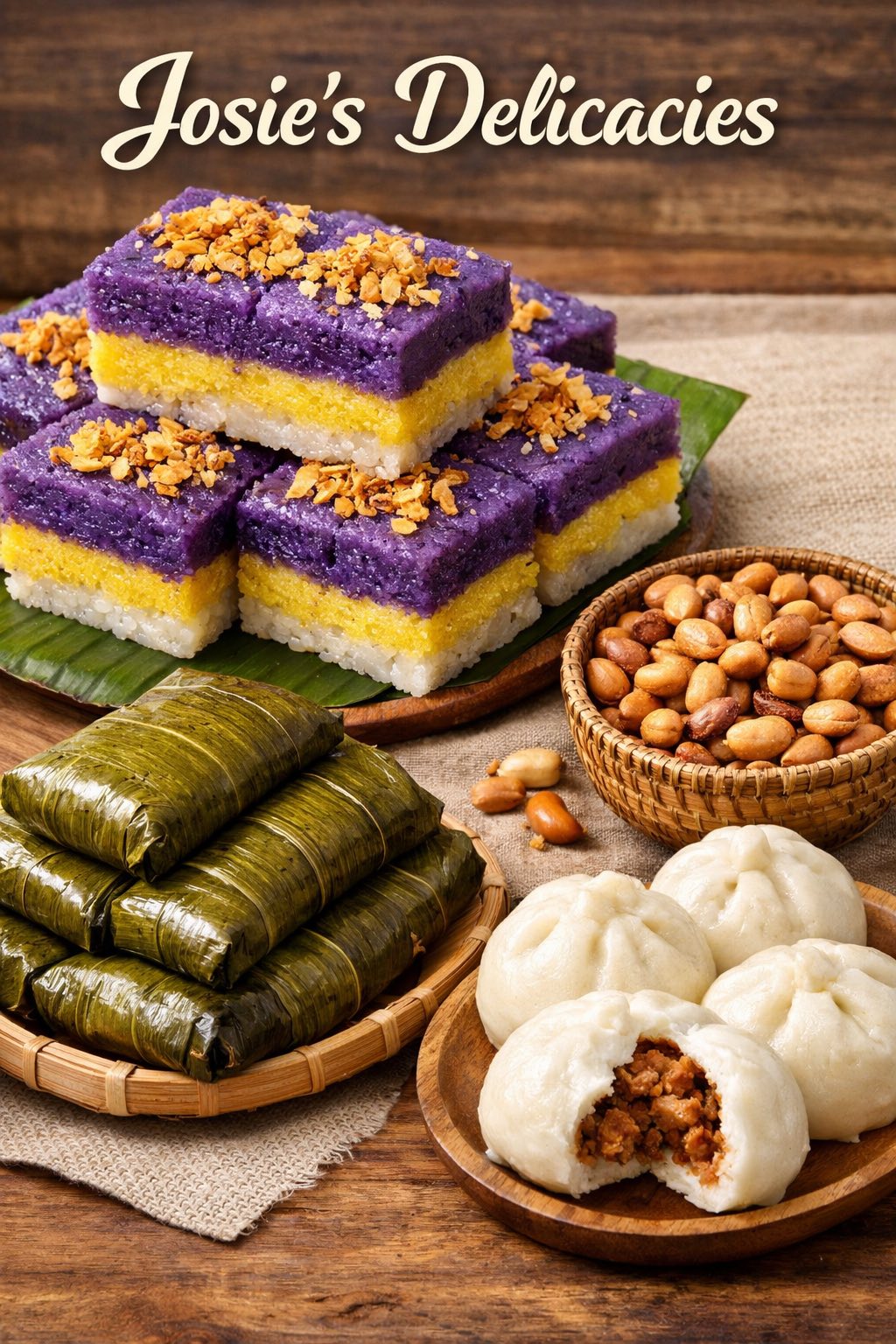 Kakanin and food prepared for a community event