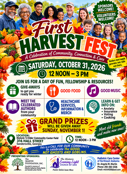 First Harvest Fest flyer — October 31
