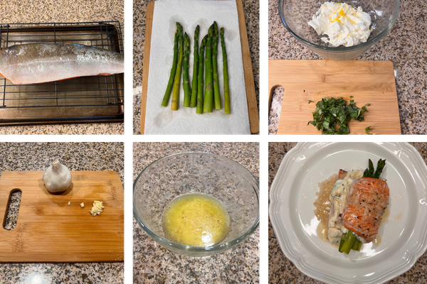 Lemon Basil Salmon Roll 