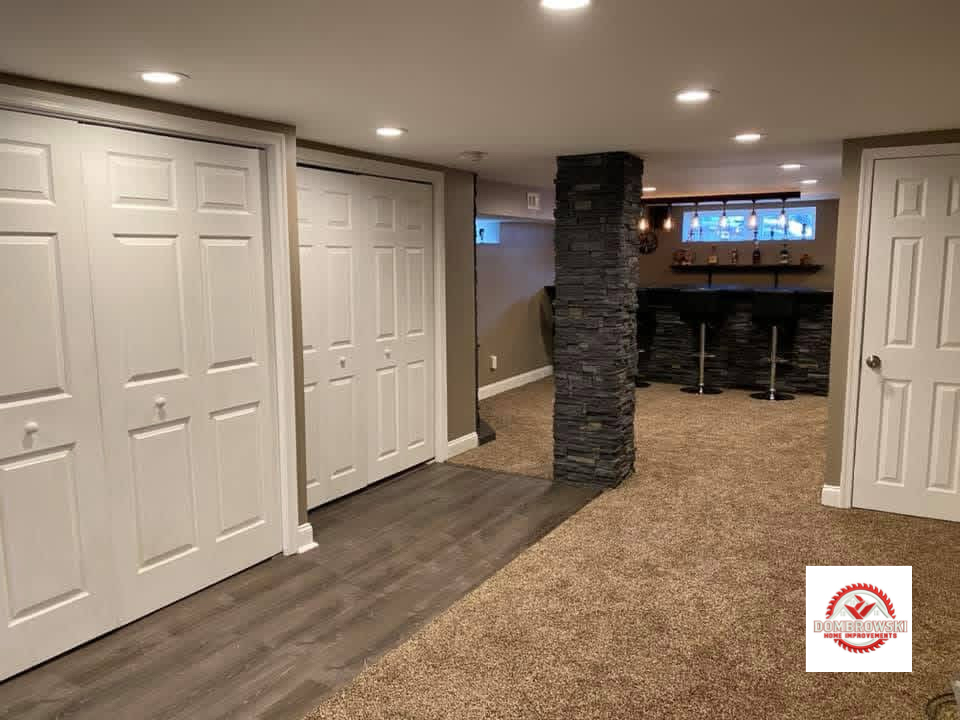 Custom closets with LVP flooring