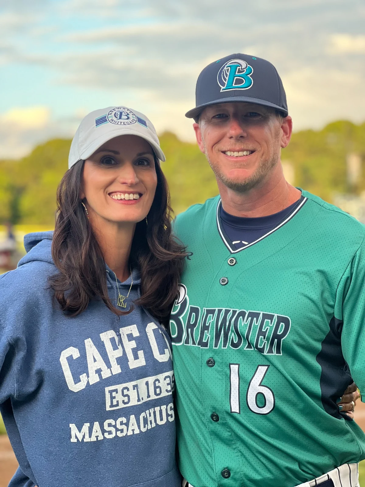 Megan and Nick Weisheipl together at the ballpark