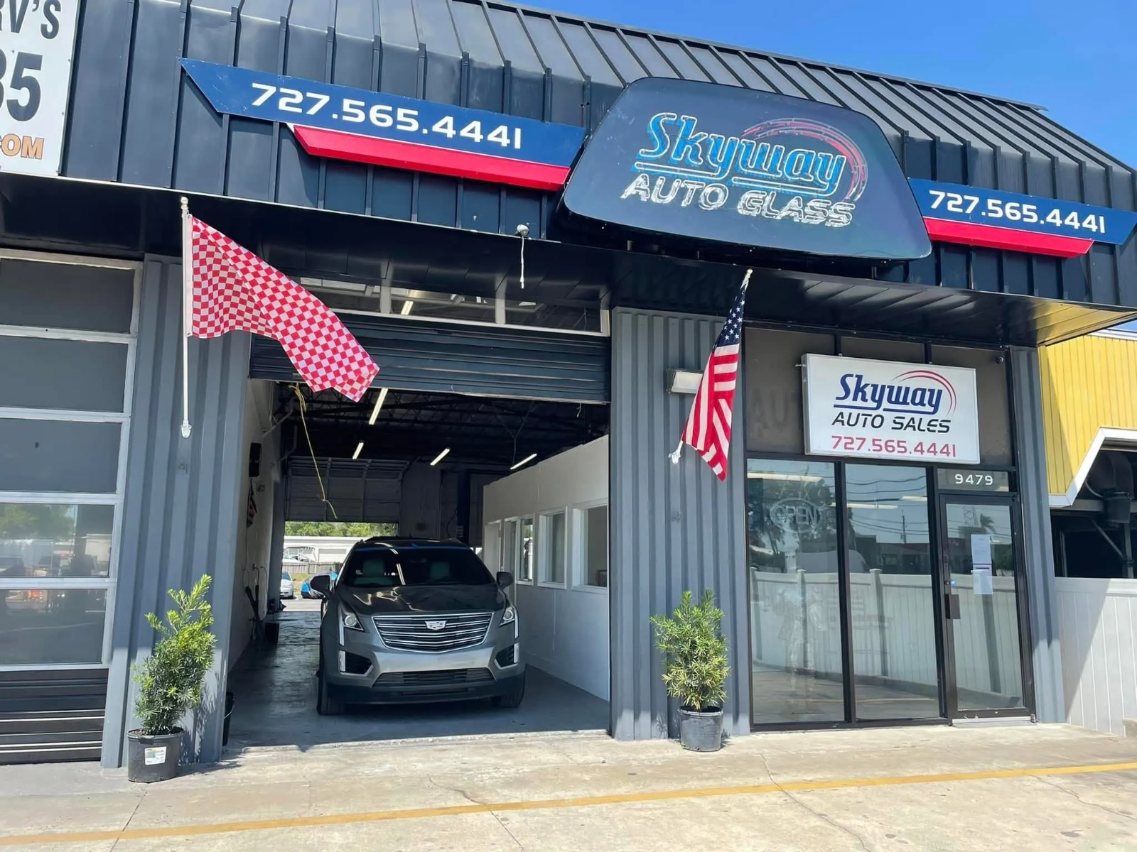 Skyway Autoglass technician on-site