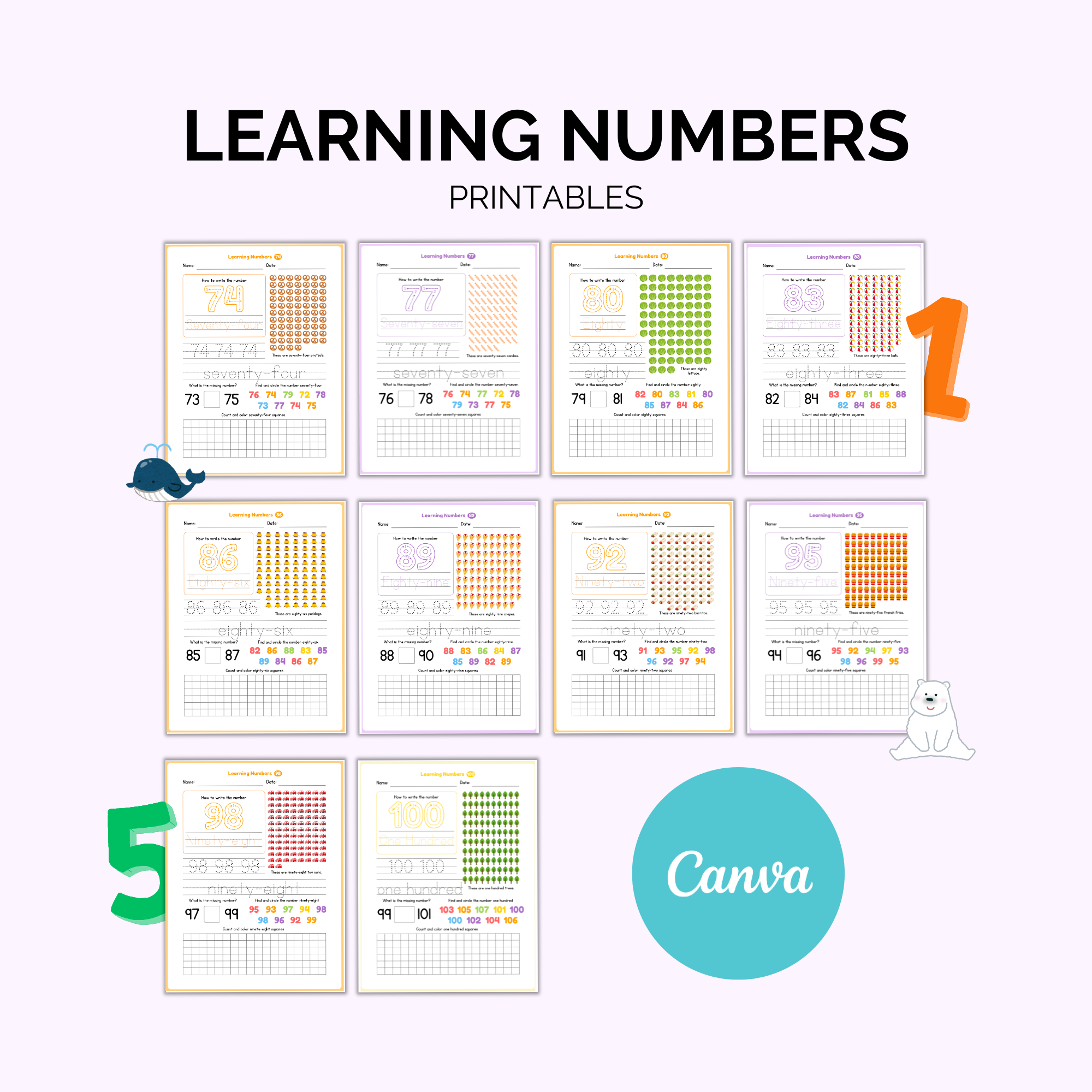 Exploring Numbers Printable Learning Numbers Printables