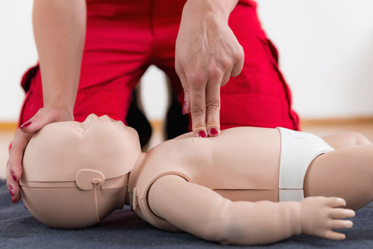 Infant CPR training