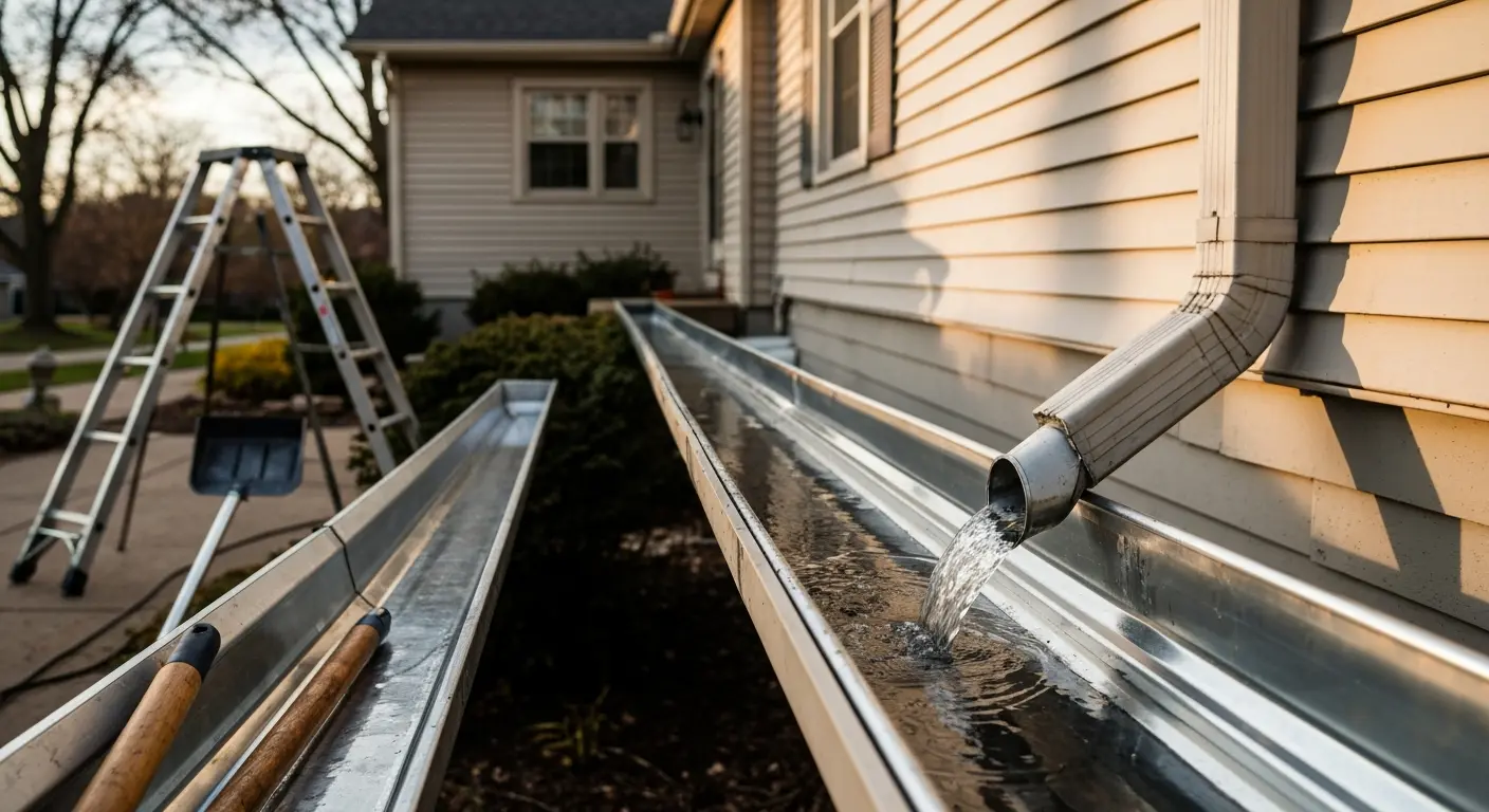 Gutter cleaning service