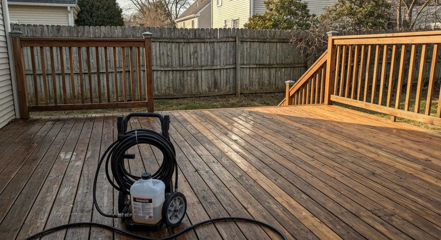 Deck cleaning