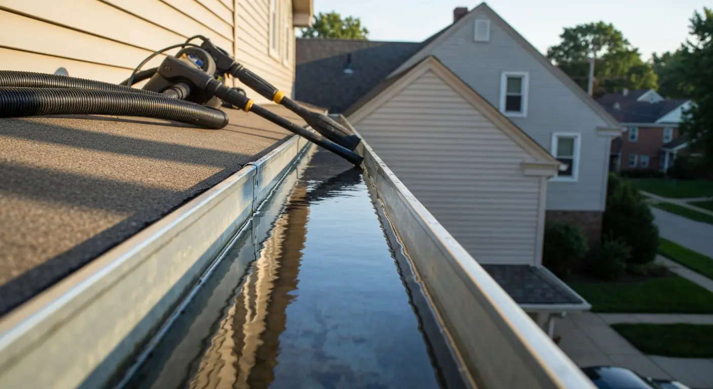 Gutter cleaning service