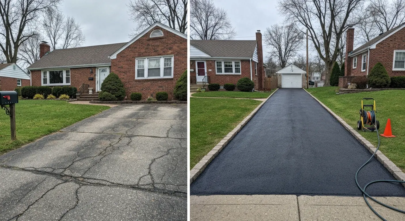 Clean driveway in Cuyahoga County