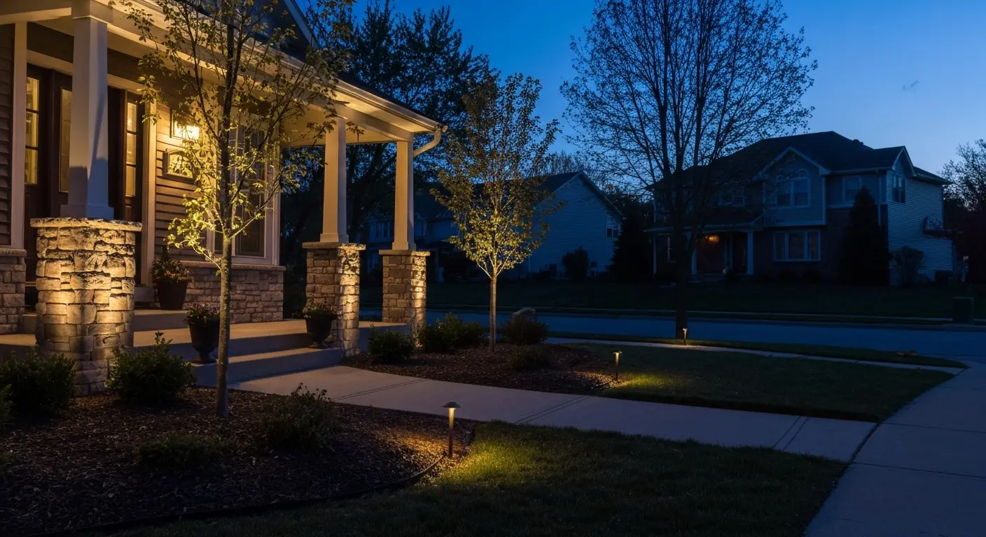Accent lighting on Mentor home features