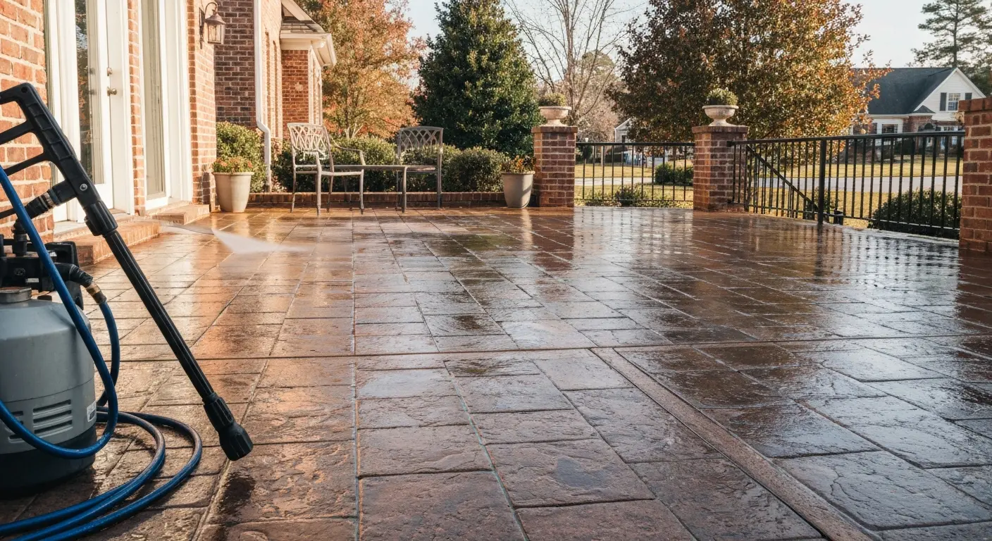 Patio cleaning near High Point neighborhood