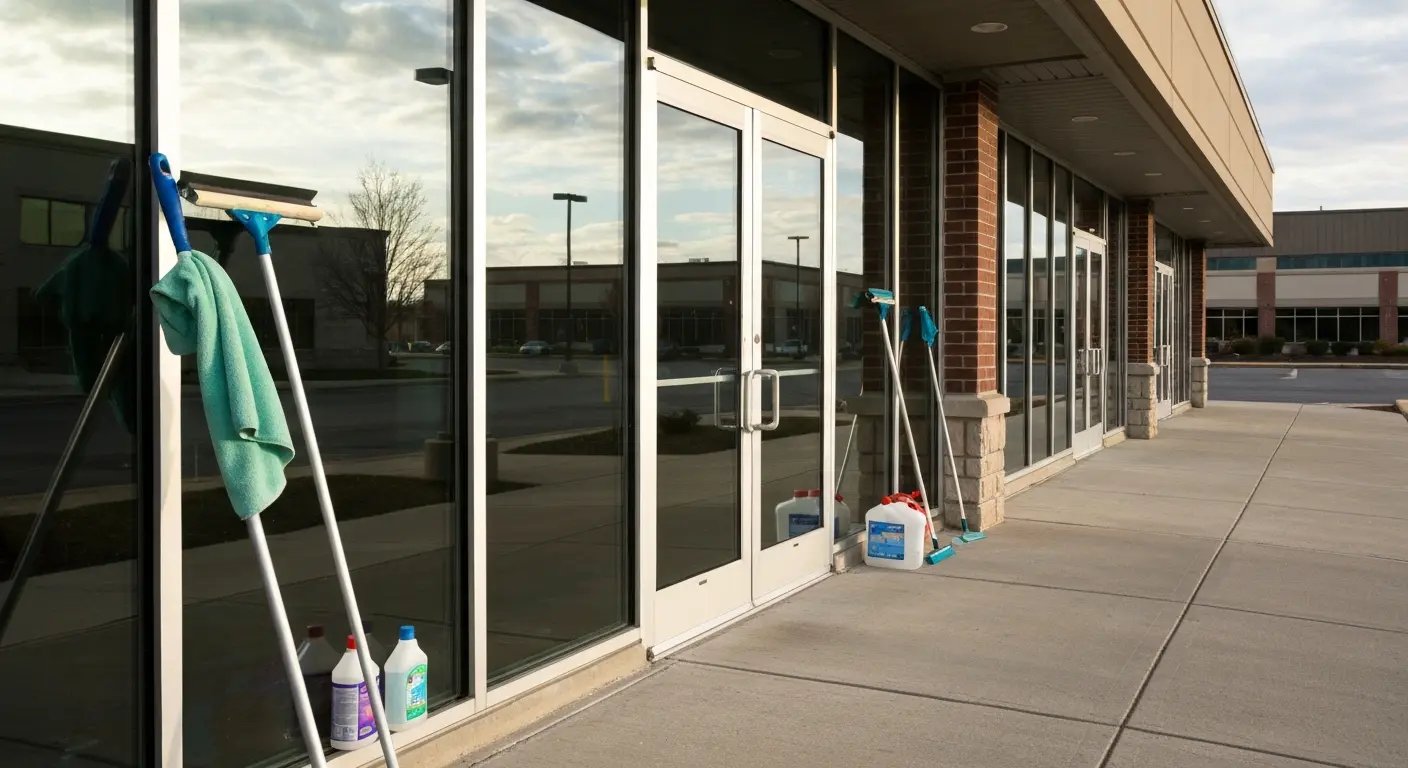 Commercial building cleaning