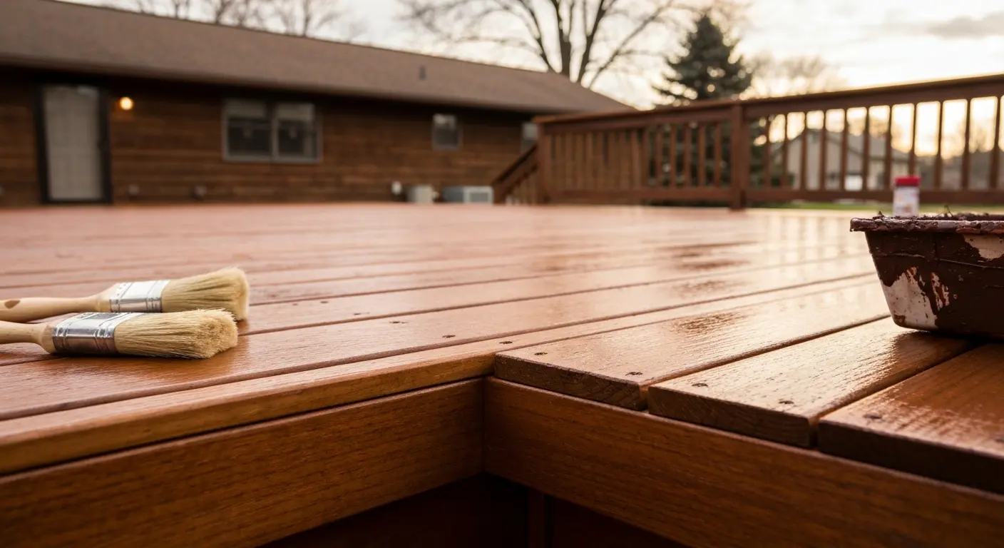 Deck staining project