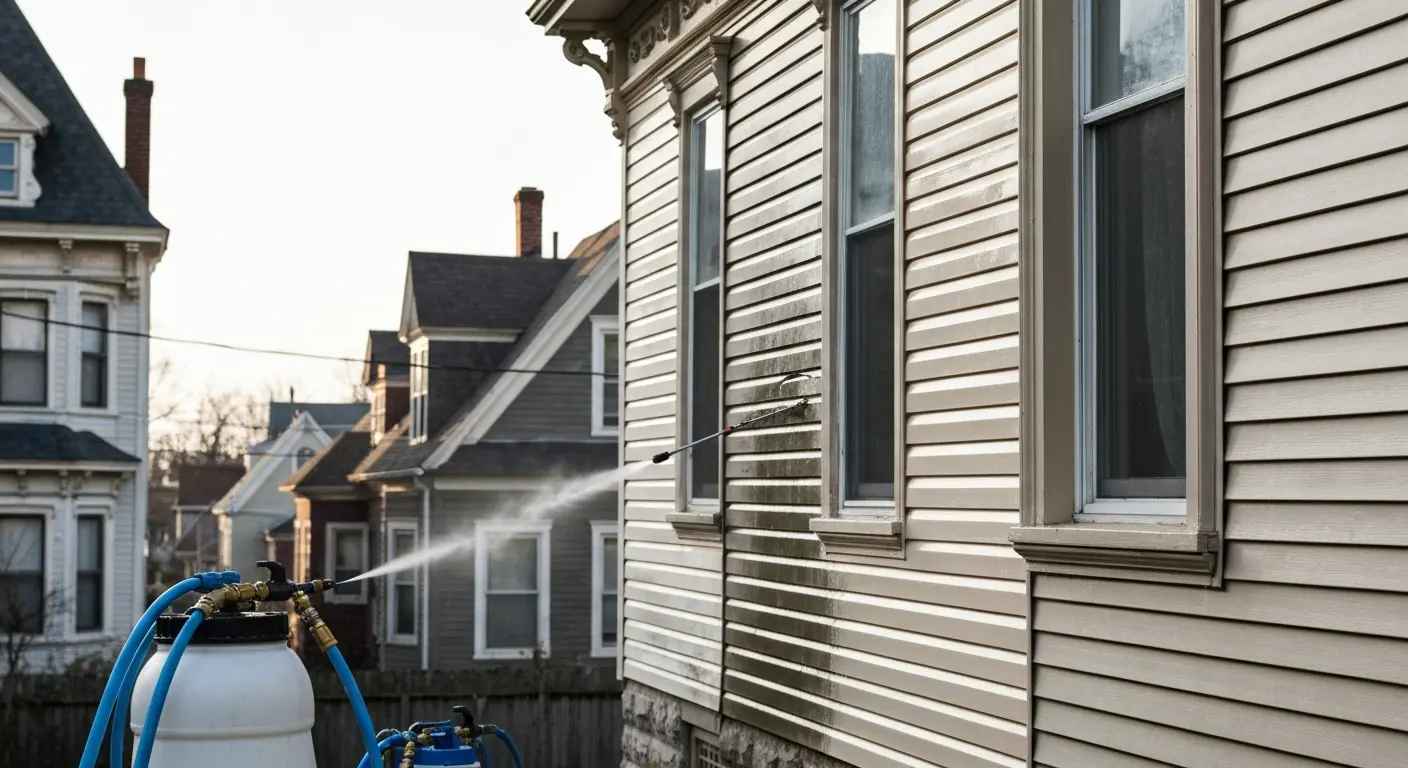 House siding cleaning