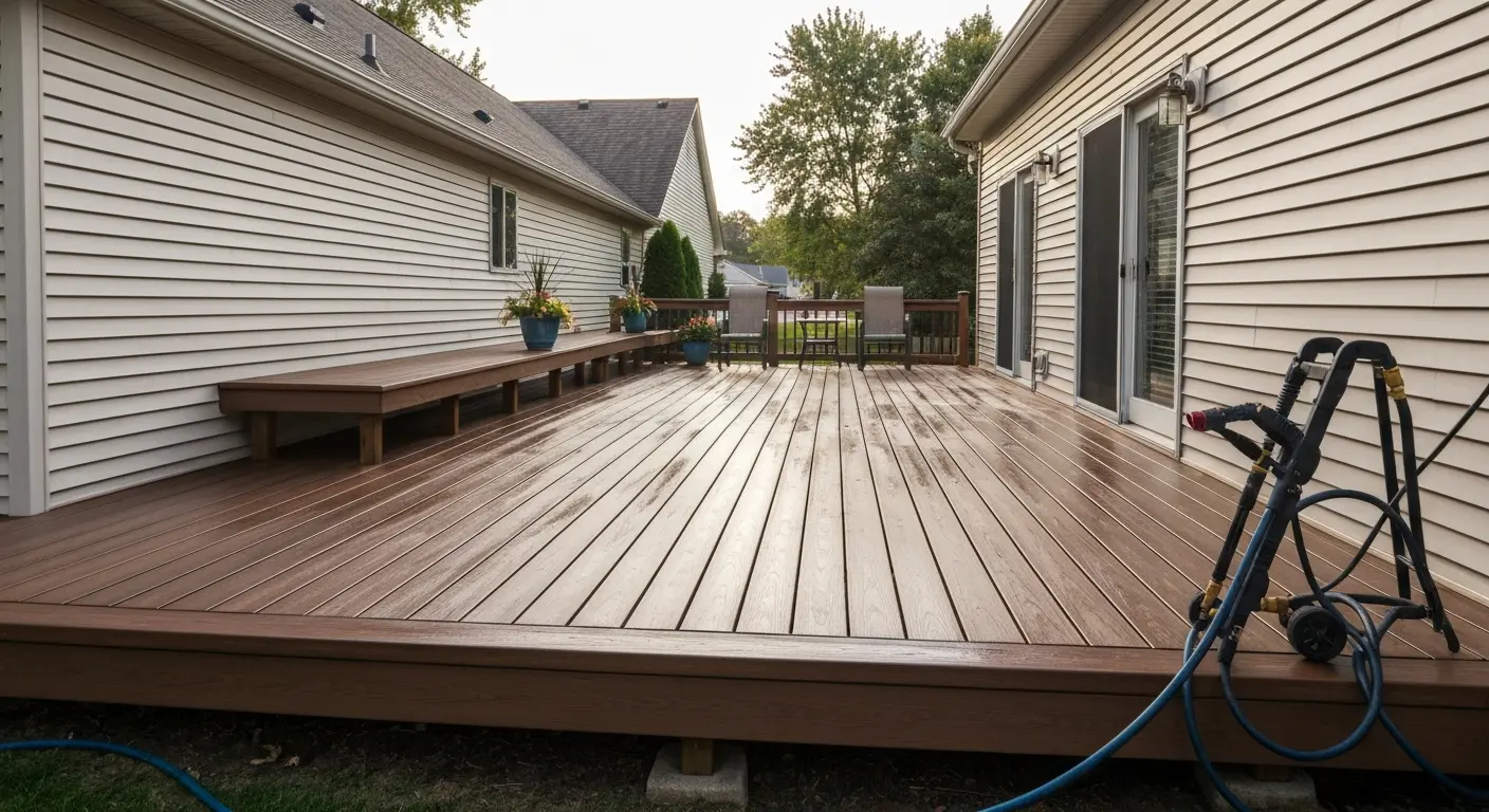 Pressure washing deck service
