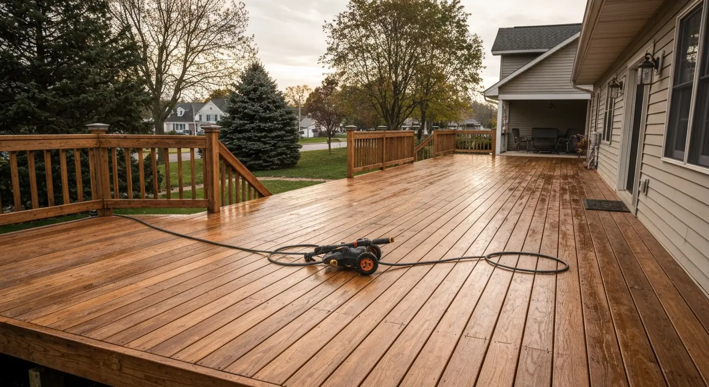 Deck cleaning