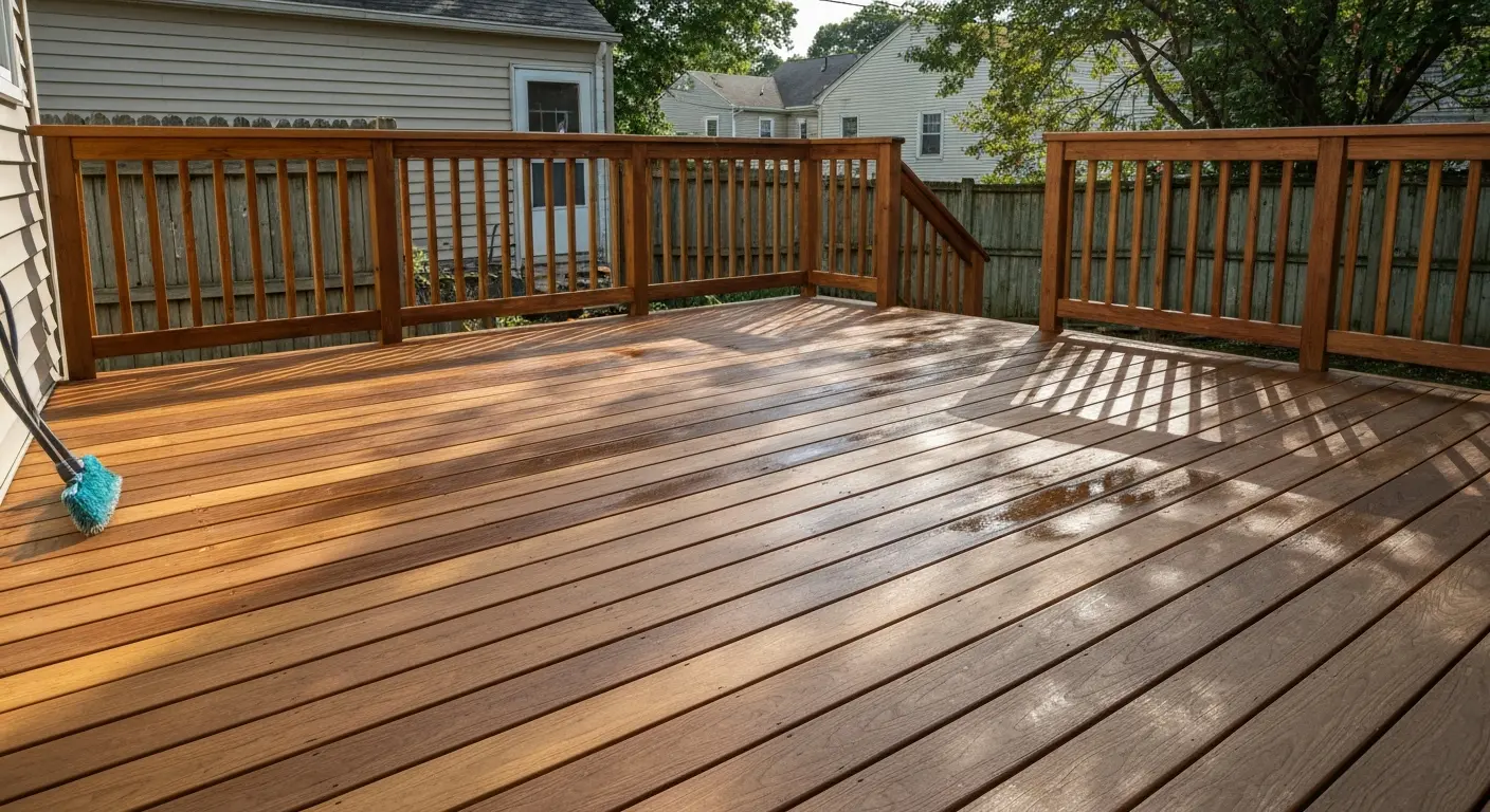 Deck and patio cleaning