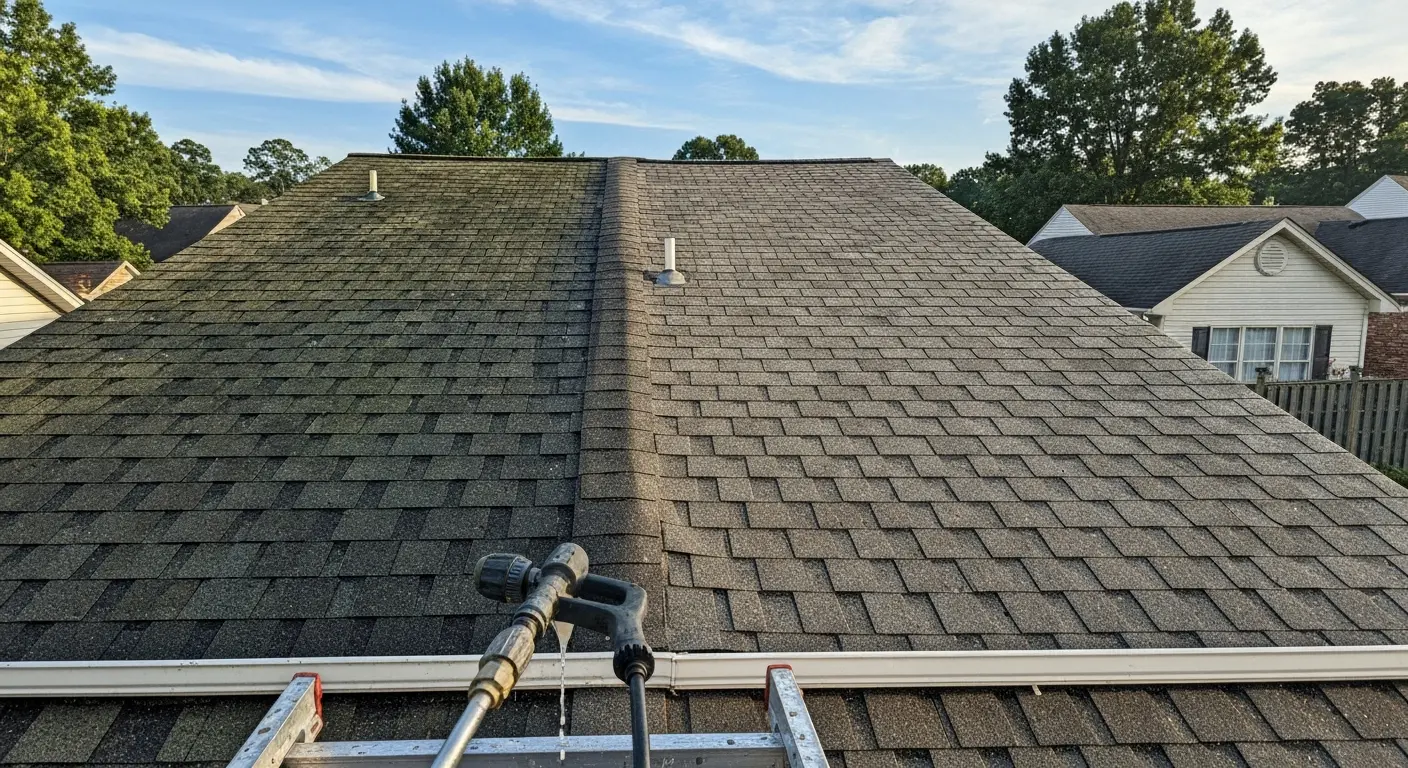 Soft roof washing service