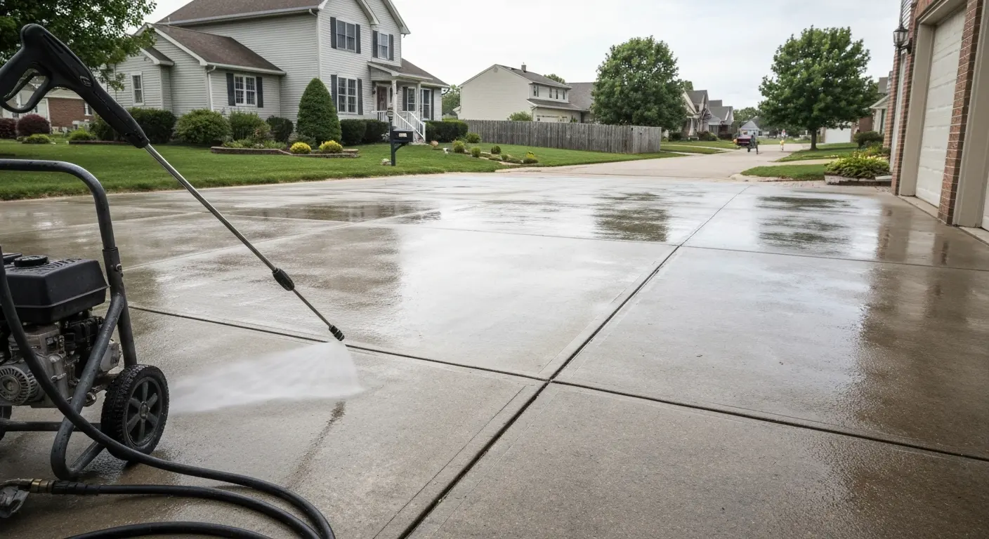 Pressure washing service