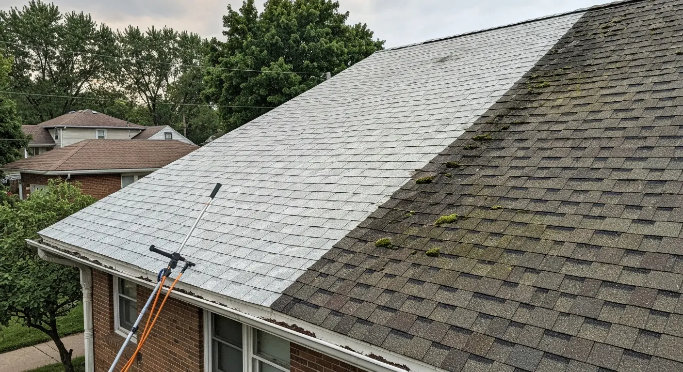 Soft roof washing service