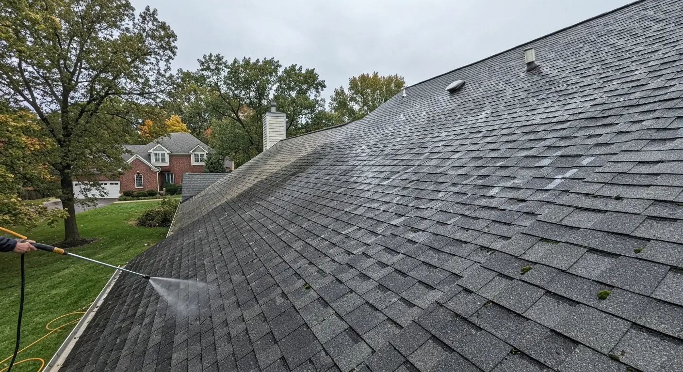 Soft roof washing service