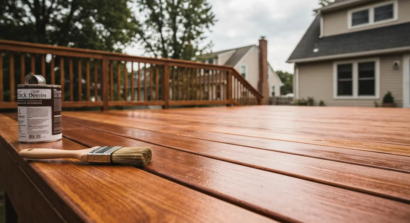 Deck staining service