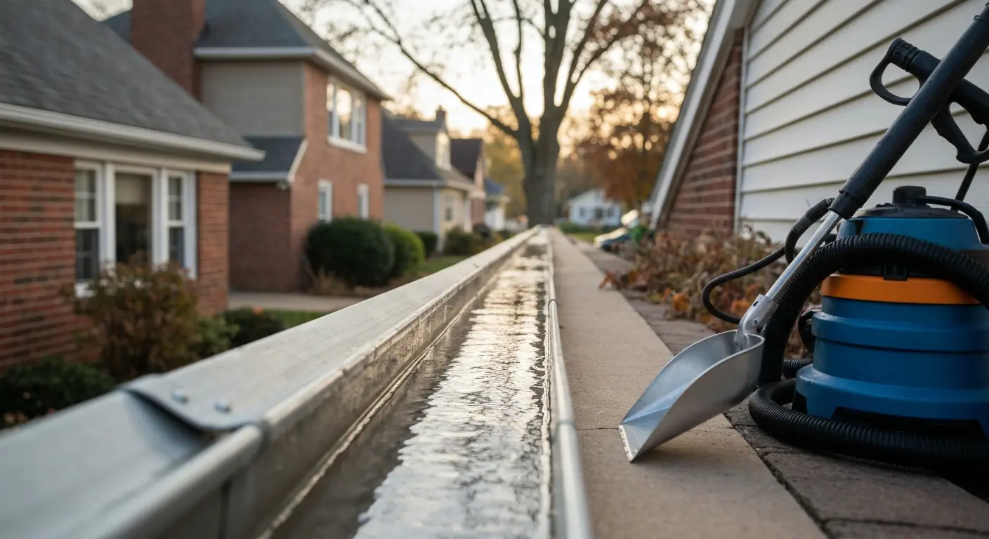 Gutter cleaning service