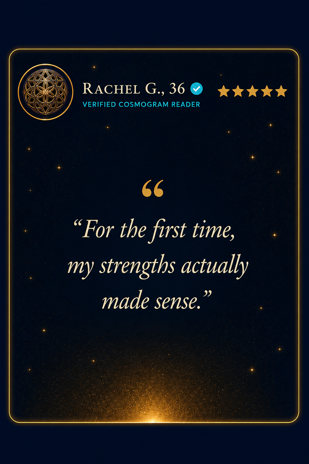 Customer testimonial