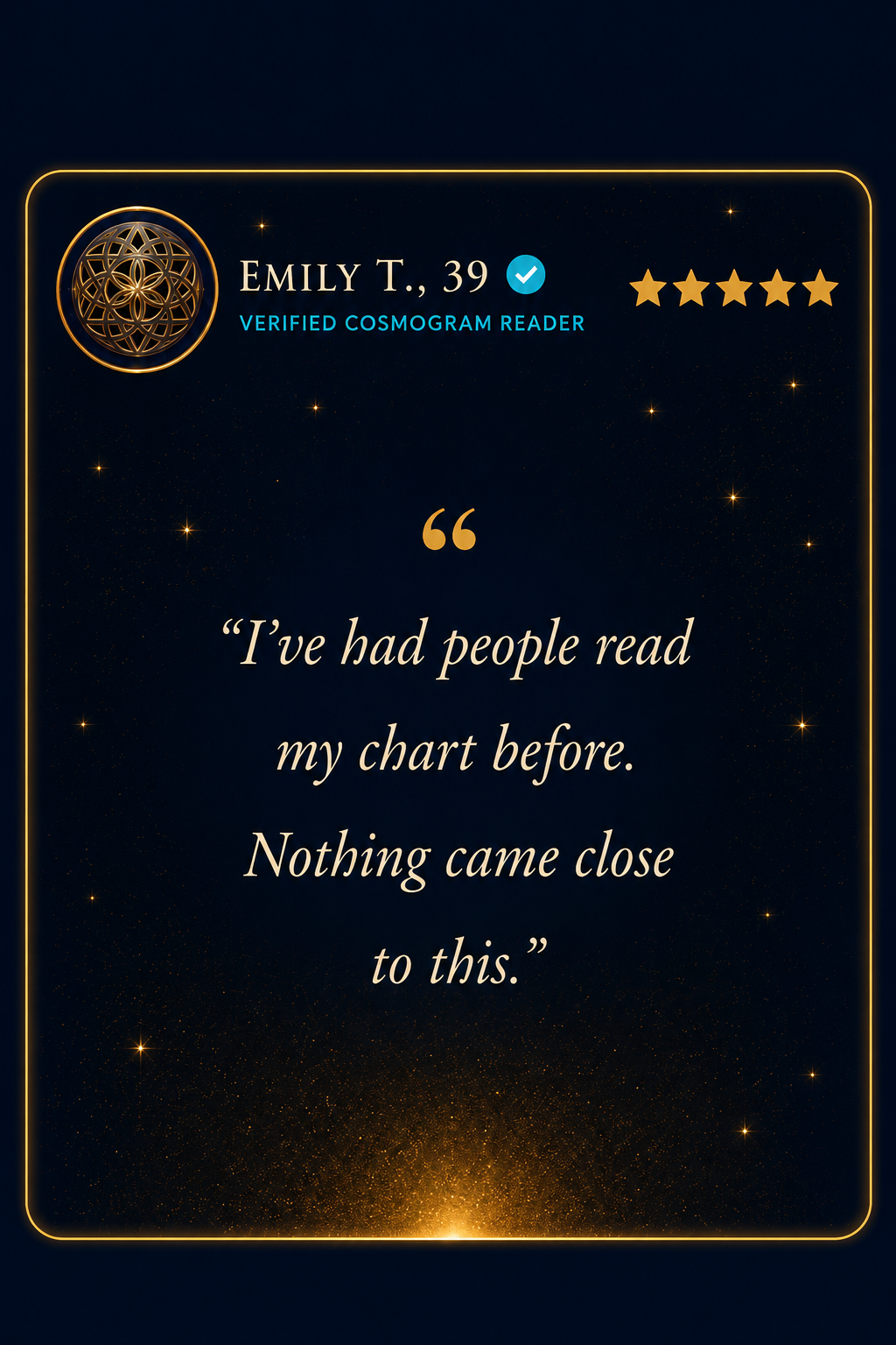 Customer testimonial