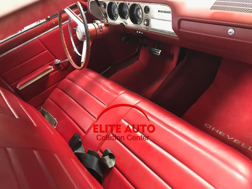 Restored auto body panel at Elite Auto Collision Center, El Paso, TX