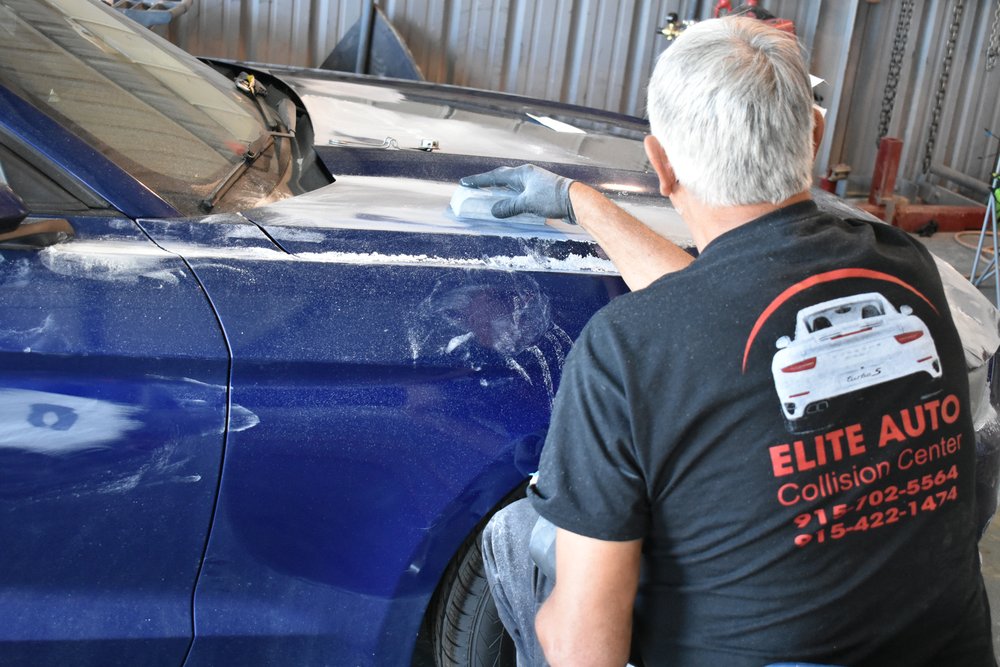 Completed collision repair at Elite Auto Collision Center, El Paso, TX