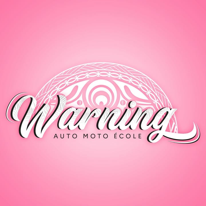 Logo Warning Auto Moto Ecole