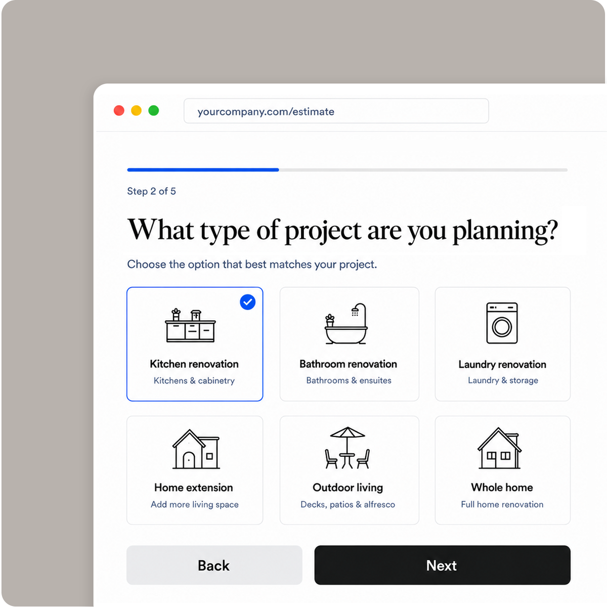 Estimator demo